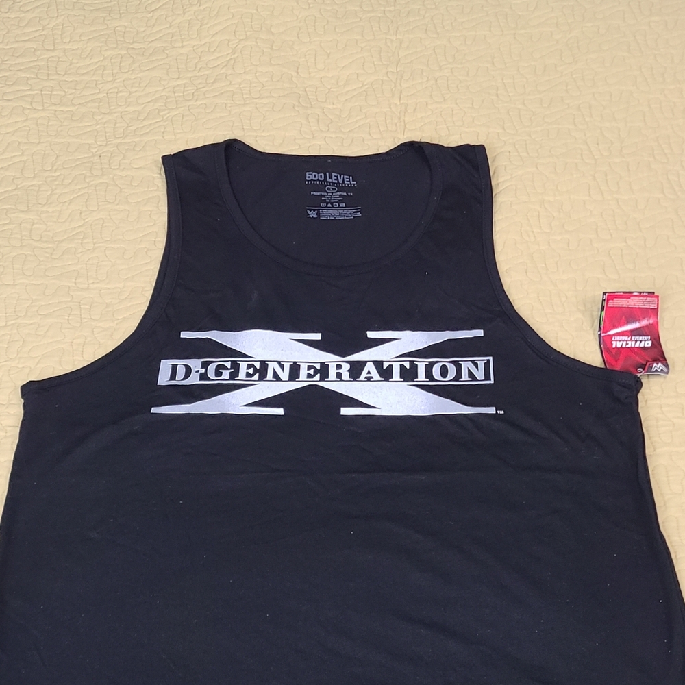 WWE D-Generation X Black Tank Top with White Logo - Picture 2 of 5